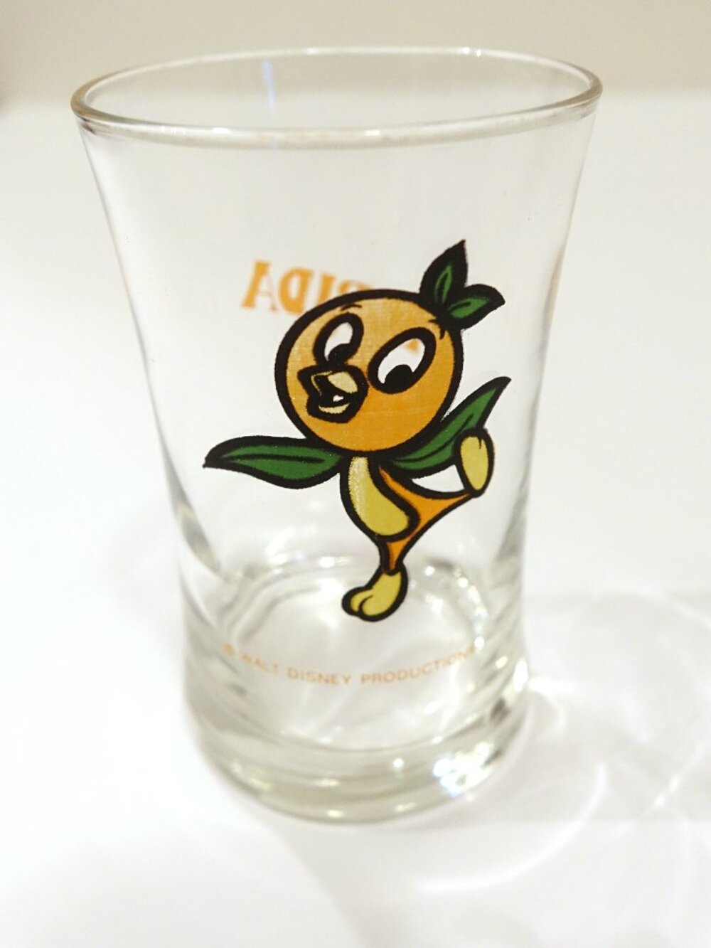 Walt Disney Productions Orange Bird Florida Drinking Glass 70s